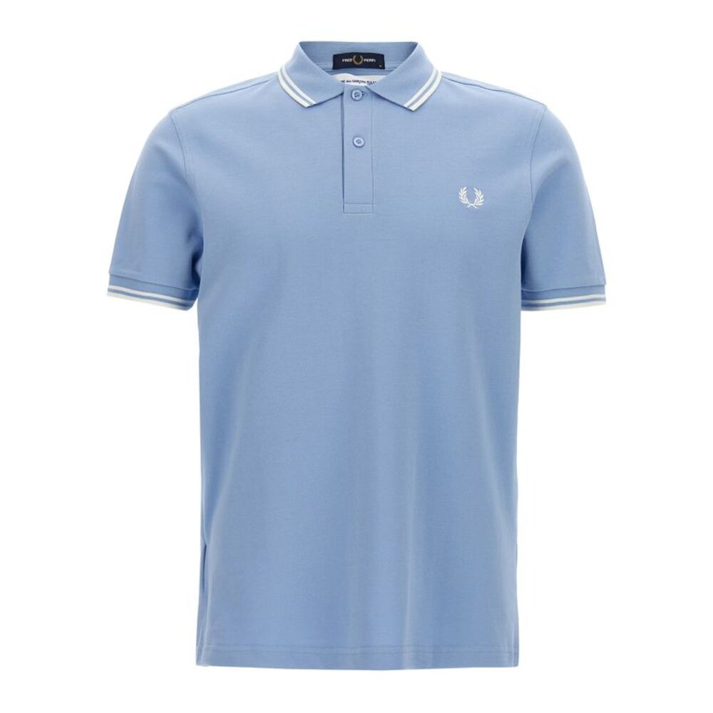 Comme Des Garçons Blue Cotton Polo Men's Shirt